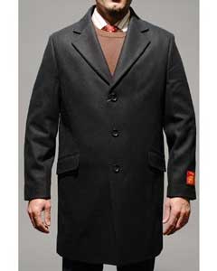  Mens Car Coat Three Quarters Length Mens Dress Coat Black Wool Mens