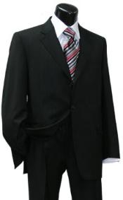Men's Black Dress Double Breasted Light Weight Suit