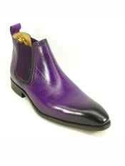 purple formal shoes mens