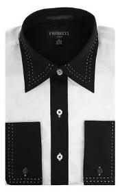 black and white shirt