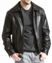 Alden Leather Jacket Dark Brown