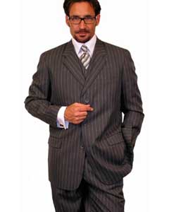  Mens 1920s 30s Fashion Look Available in 2 or 3 buttons Charcoal
