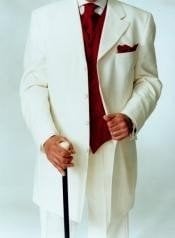  Cream ~ Ivory ~ Off White Tuxedo Fashion Mens Suits 