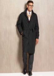  Mens Dress Coat Winter trench coat Rain Coat black 