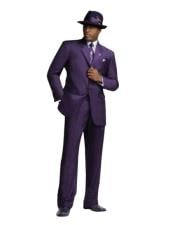 Mens Dark Purple Suit