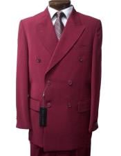  Burgundy ~ Maroon Suit ~ Wine Color Double Breasted Suits 