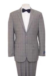  Mens Windowpane Plaid Blazer Gray Jacket houndstooth checkered Pattern Texture Suit 