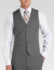  Mens Grey Fashionable Mens Vest Any Color Matching Dress Tuxedo 