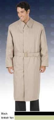  Mens Dress Coat 46 Inch Vent Fly Front Coat With Split Raglan