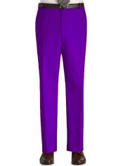 Mens purple dress pants, baggy fit slacks