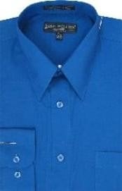  Royal Blue Mens Dress Cheap Priced Shirt Online Sale
