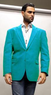  Velvet Blazer - Mens Velvet Jacket Cheap Priced Online turquoise ~ Light