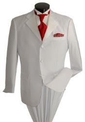 Vittorio Angel White 3 Button Suits For Men