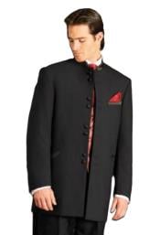  Mens 8Buttons~ Black Tuxedo Suit