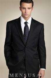  Mens Black 2 Button Designer Cheap Priced Mens Slim Fitted Suit -