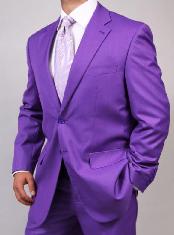  Mens Two Button Light Purple ~ Dark Lavender Suit