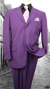  Super 120S G-Purple Solid Color Suit 