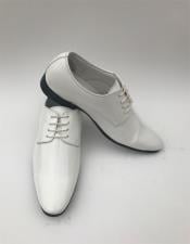 white shiny shoes