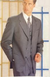 gray three piece suit