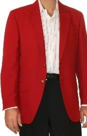  Red Two Button Cheap Priced Unique Dress Blazer Jacket For Men Sale
