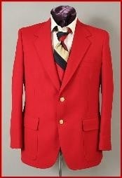  Regular $399  Mens Hot Red 2 Button Cheap Priced Blazer Jacket