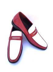 red and white shoes for men