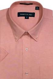  Oxford Dress Shirt Peach