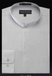  LGSG01 Oriental Mao Chines Style No Collar Basic Banded Collar Preacher Round