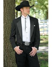 Country Tuxedos For Weddings Mens Black Western Traje Vaquero Suit & Tuxedo