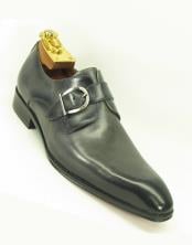  Mens Gray Slip On Side Single Buckle Style Fashionable Carrucci Shoes
