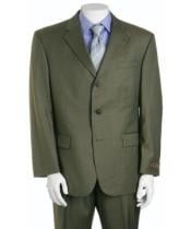  Olive Green Three ~ 3 Buttons Super 150s