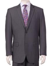  Mens Vitali  Authentic 2 Button Charcoal Slim Fit Suit - Color: