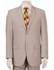  Mens Vitali  Authentic 2 Button Khaki Slim Fit Suit