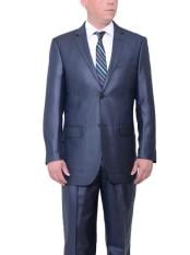  Mens Dark Navy Blue Suit For Men Big & Tall Two Button