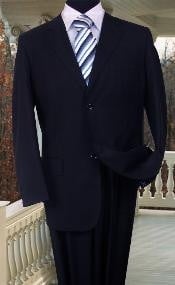 Mens SOLID COLOR DARK NAVY BLUE  SUIT FOR MEN BY Signature