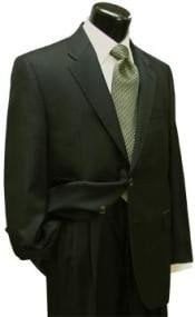 Dark Olive Green (Hunter) 2 Button Business -  2 Suits Vented