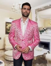   Big and Tall Tuxedo Alberto Nardoni Brand Fashion Hot Pink &