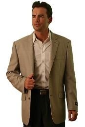 Khaki Cotton Sport Coat | He Spoke Style