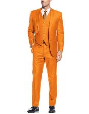 Black and Orange tuxedo prom vest dinner jacket tux