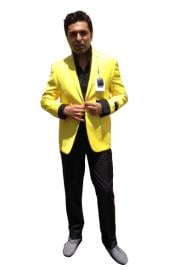  Mens Two Button Mens Wholesale Blazer Yellow ~ Canary Sport Coat Jacket
