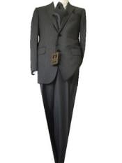  Fitted Discounted Sale Slim Cut2 Button Gray Nailhead Mens Suit 