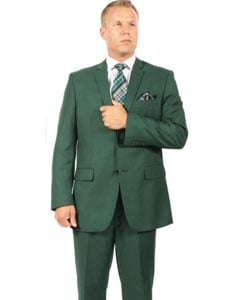  Mens 2 Button Hunter ~ Dark Army Green ( Olive ) Suit