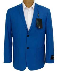  Mens Solid Royal Blue Sport Coat Jacket Cheap Priced Unique Fashion Designer