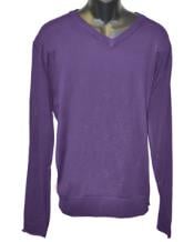 V-Neck-Purple-Slevee-Sweater