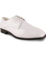 white patent leather shoes