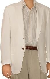  White Spring/Summer Mens Two Button Cheap Priced Unique Dress Blazer For Men