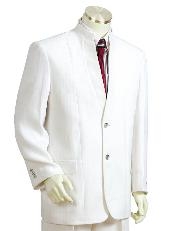  Mens Two Button Suits White 