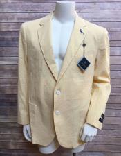  Mens Yellow ~ Canary 2 buttons blazer ~ Sport coat jacket