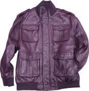 Mens leather bomber jackets