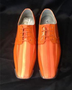 orange dress and shoes